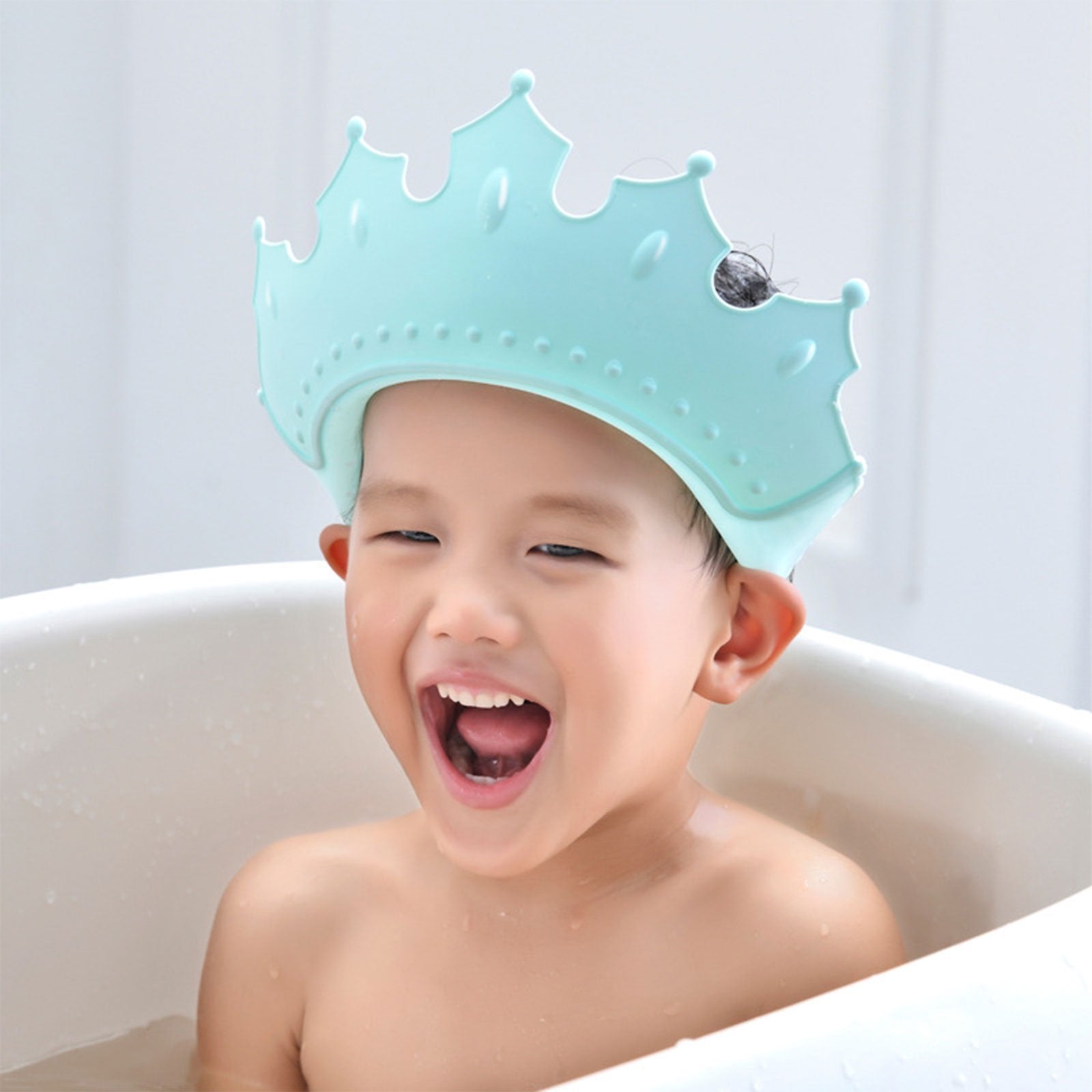 6440 Crown Baby Shower Cap Adjustable Crown Baby Child Protection, Eye Protection, Ear Protection, Adjustable Swim Cap, Waterproof and Adjustable for Kids and Babies DeoDap 6440 Crown Baby Shower Cap Adjustable Crown Baby Child Protection, Eye Protection, Ear Protection, Adjustable Swim Cap, Waterproof and Adjustable for Kids and Babies DeoDap